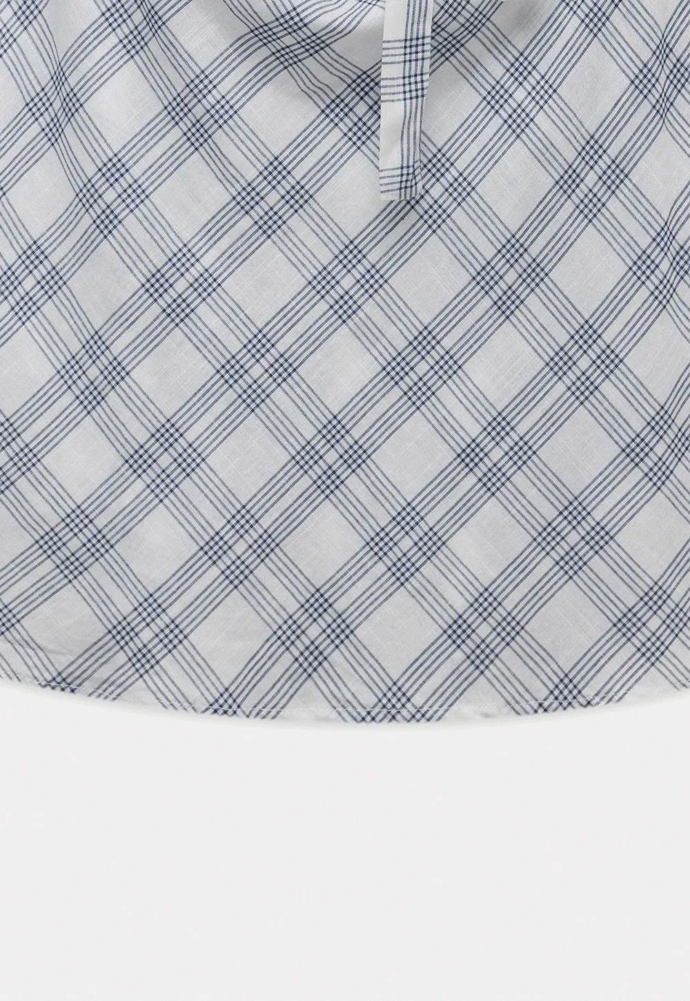 Plaid Bow Sleeveless Top