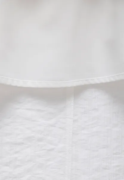 White Puff Sleeve Cottagecore Midi Dress