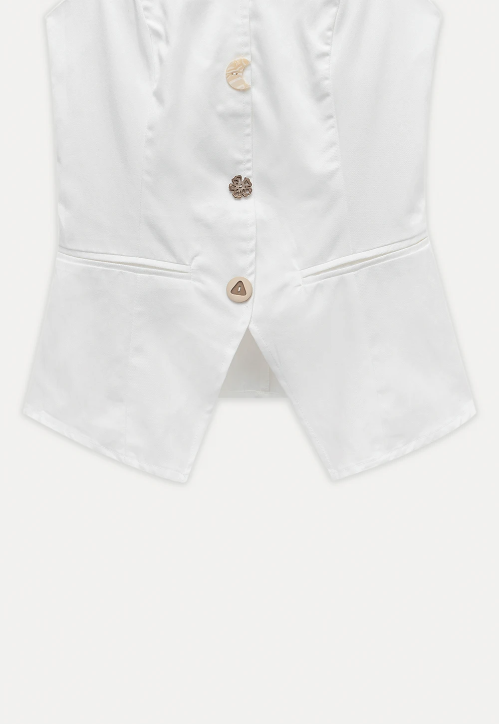 Chic Camisole Vest with Mixed Buttons