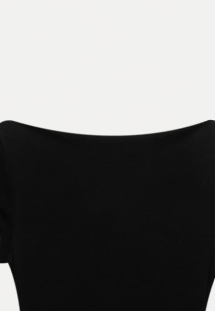 Women’s Colorblock Boat Neck A-Line Midi Dress