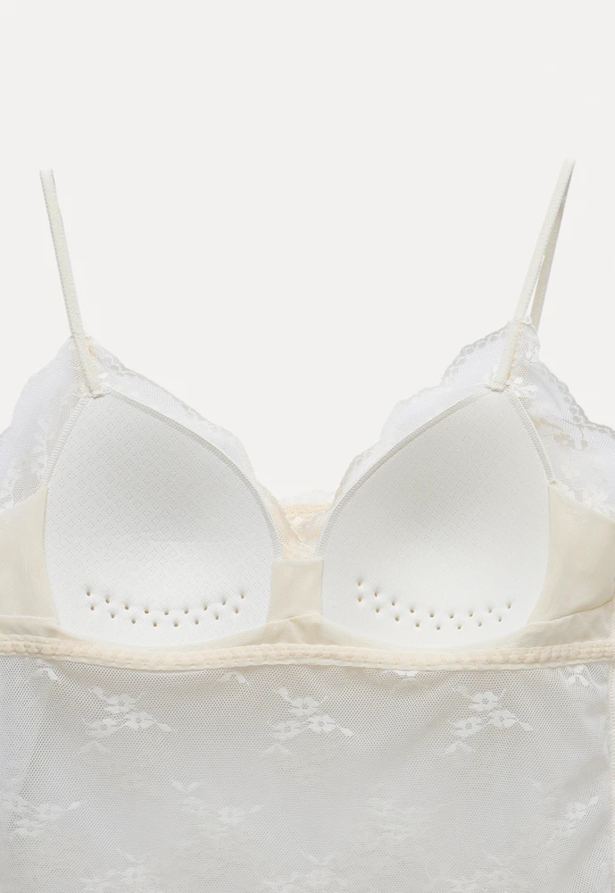 Women’s Lace Padded Bralette Cami