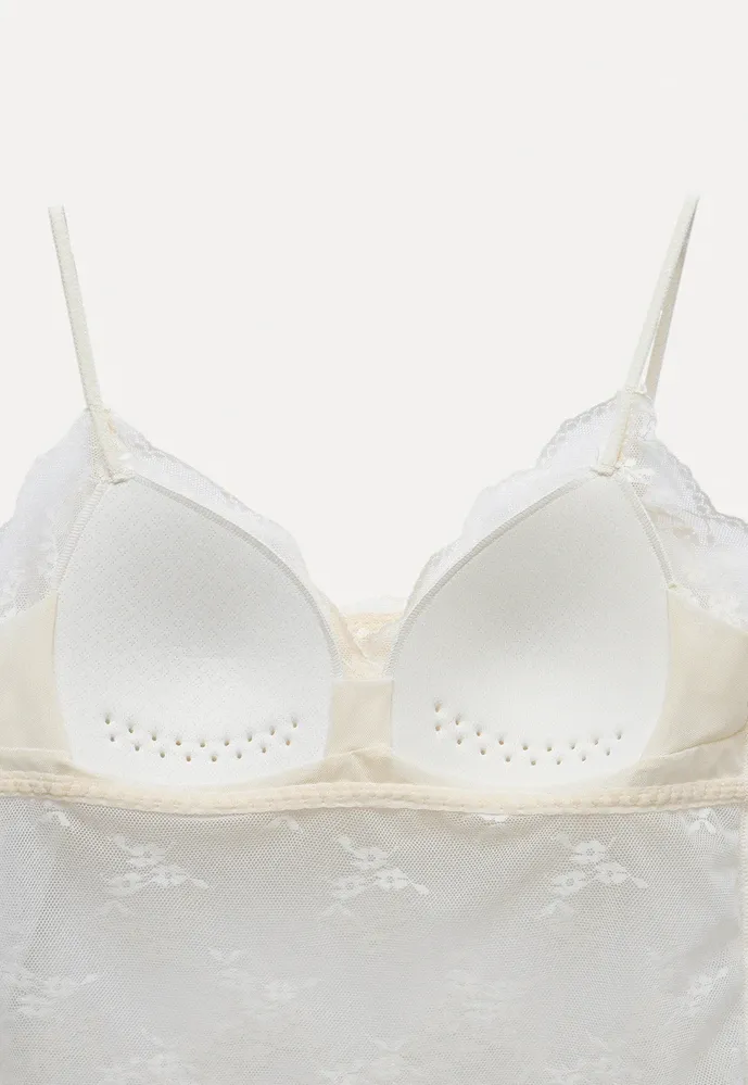 Women’s Lace Padded Bralette Cami
