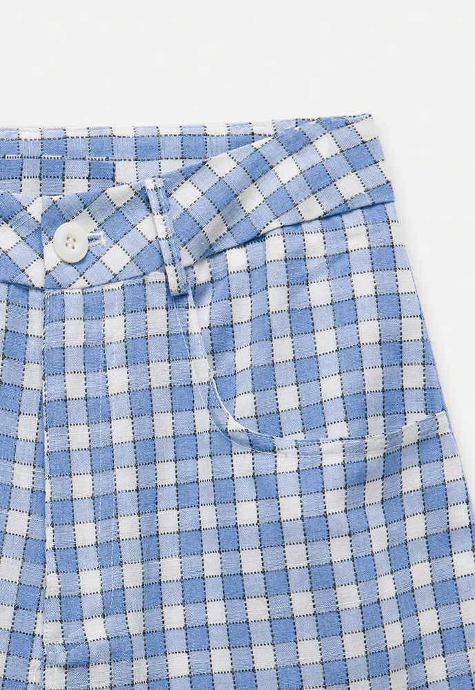 Women’s Gingham Wide-Leg Pants