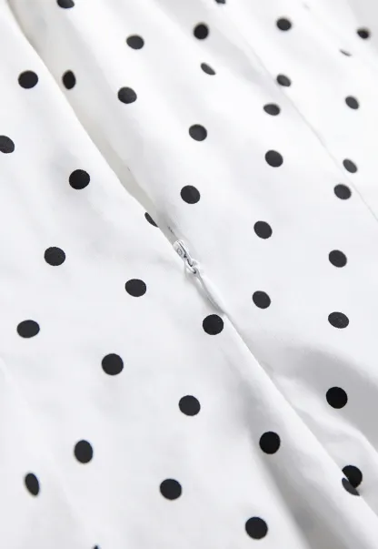 Polka Dot Sailor Collar Blouse