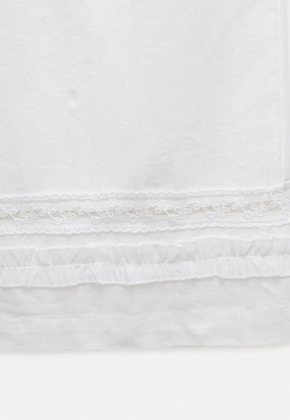 Wide Leg Lace Trim Pants