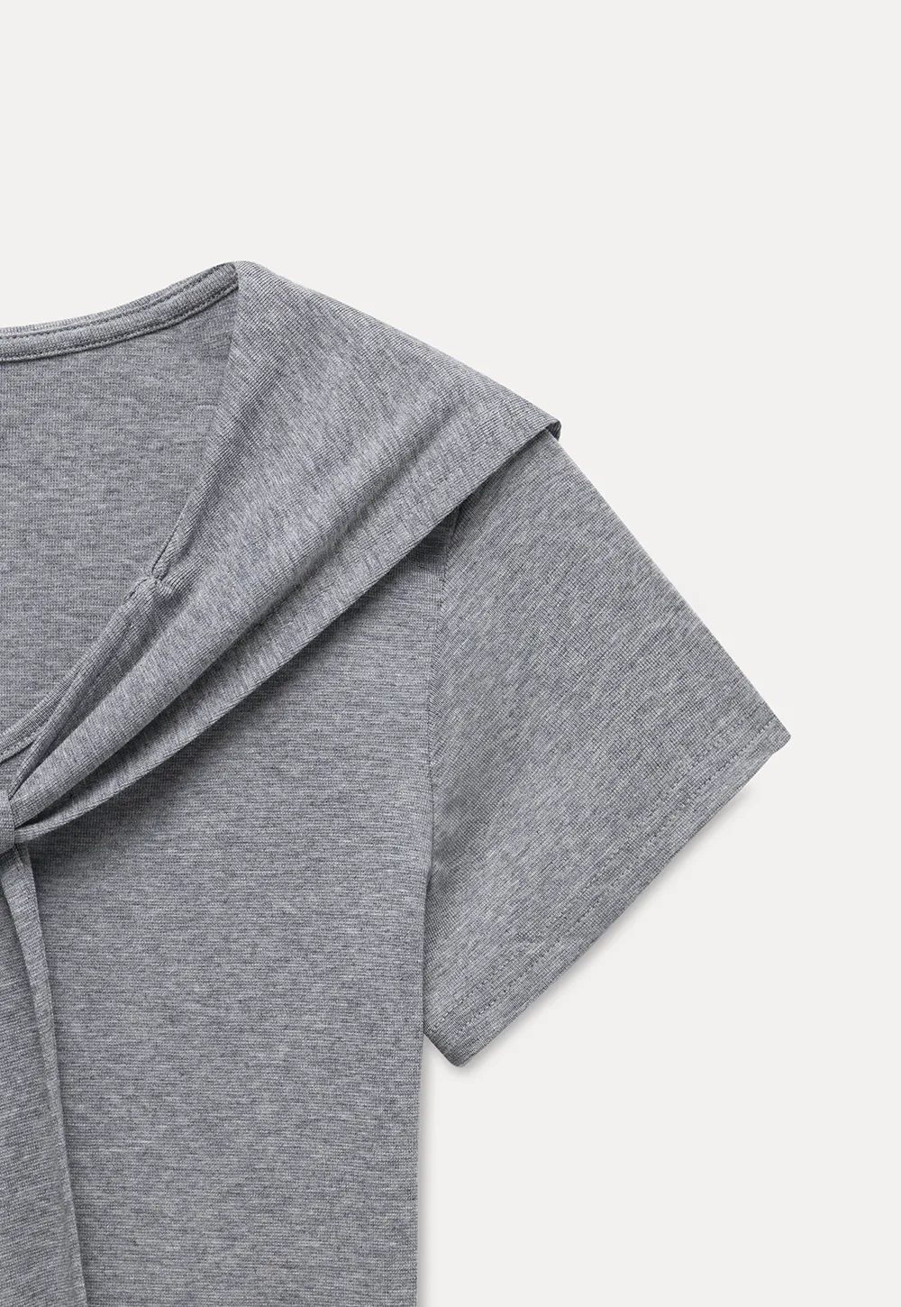 Mock Tie Cape Short Sleeve T-Shirt