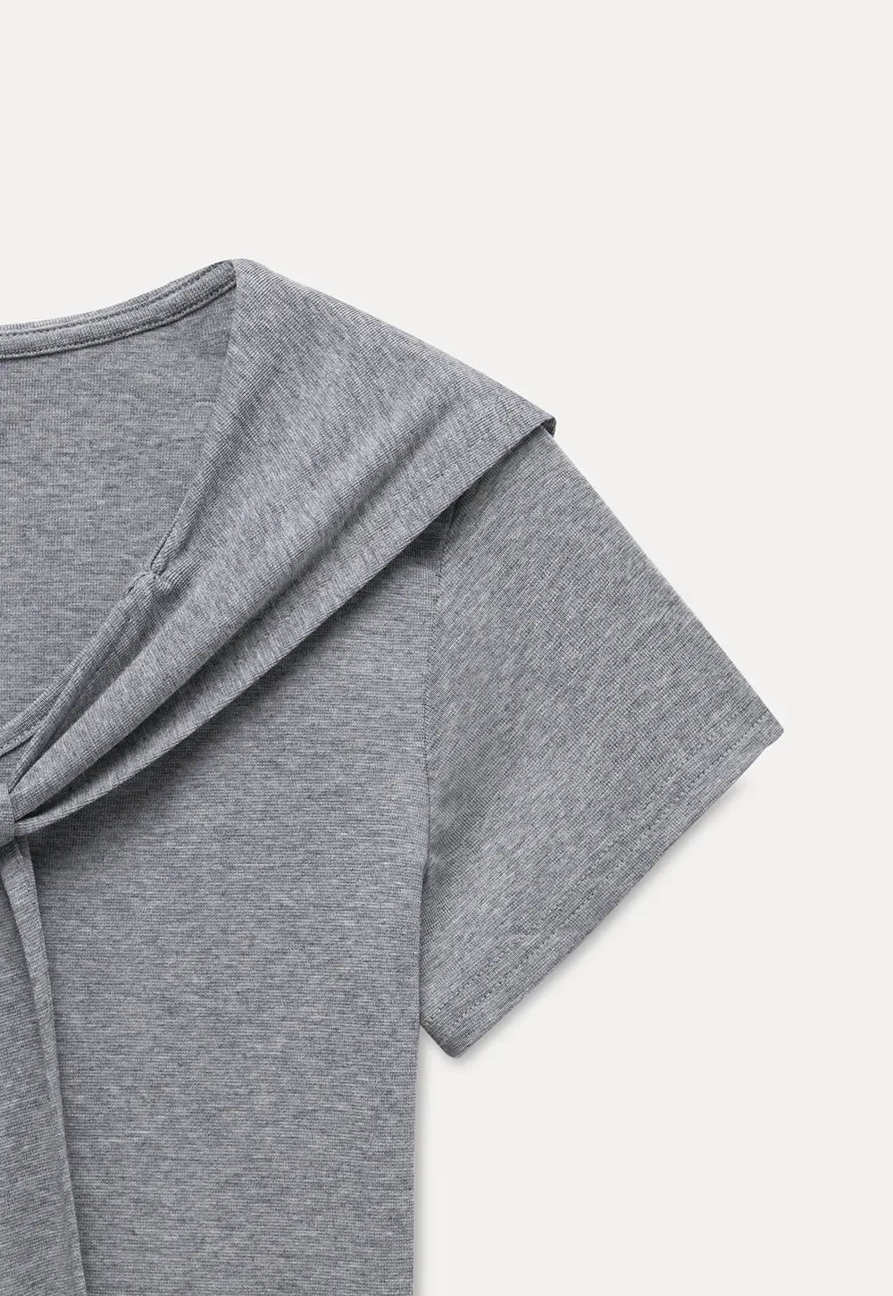 Mock Tie Cape Short Sleeve T-Shirt