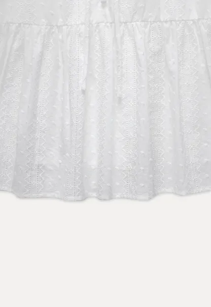 Square-Neck Lace Babydoll Dress