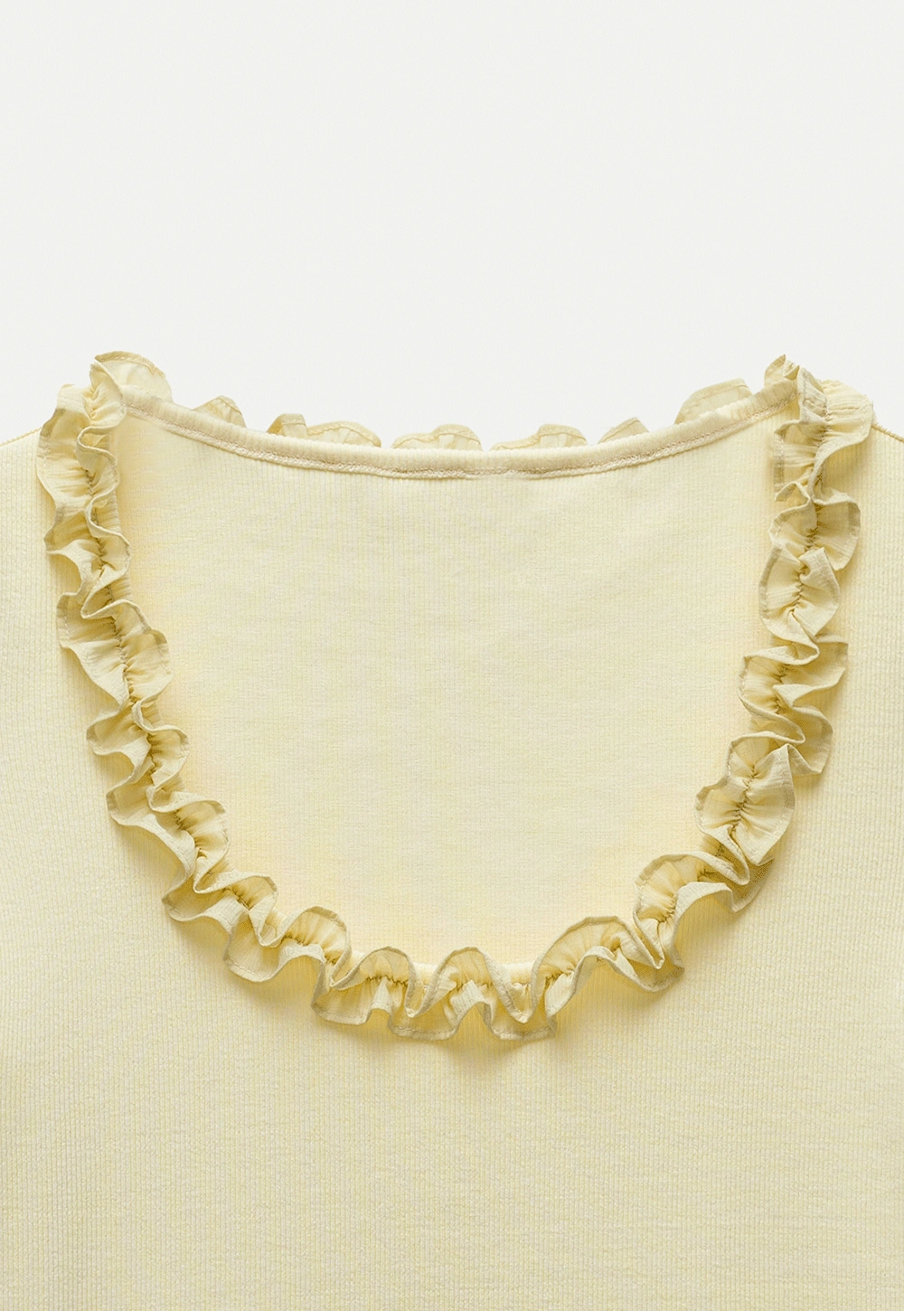 Women's Ruffle-Trim Scoopneck Tee