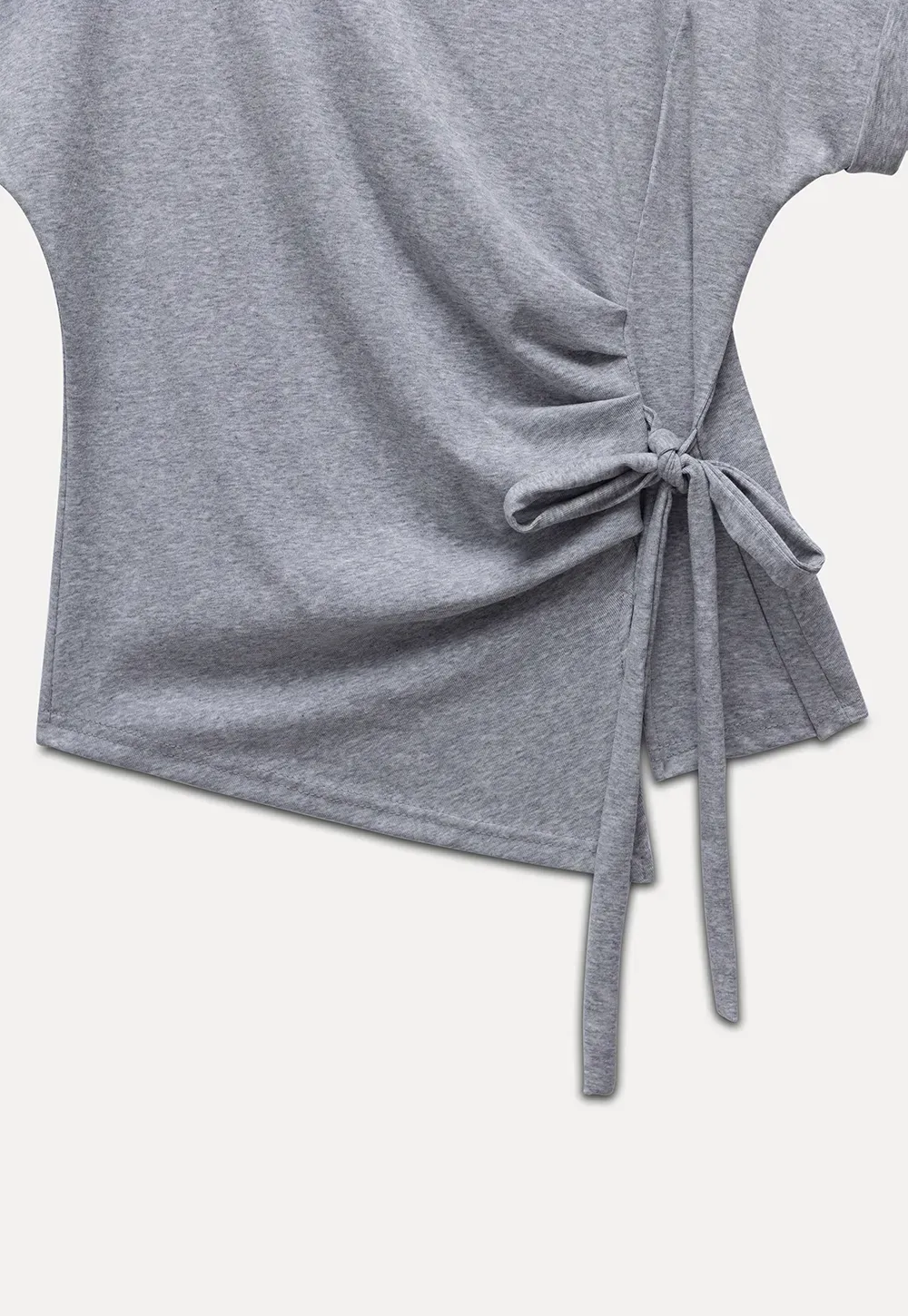 Asymmetric Side Tie Tee