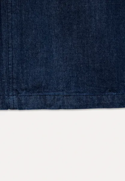 Button-Front Cargo Pocket Denim Dress
