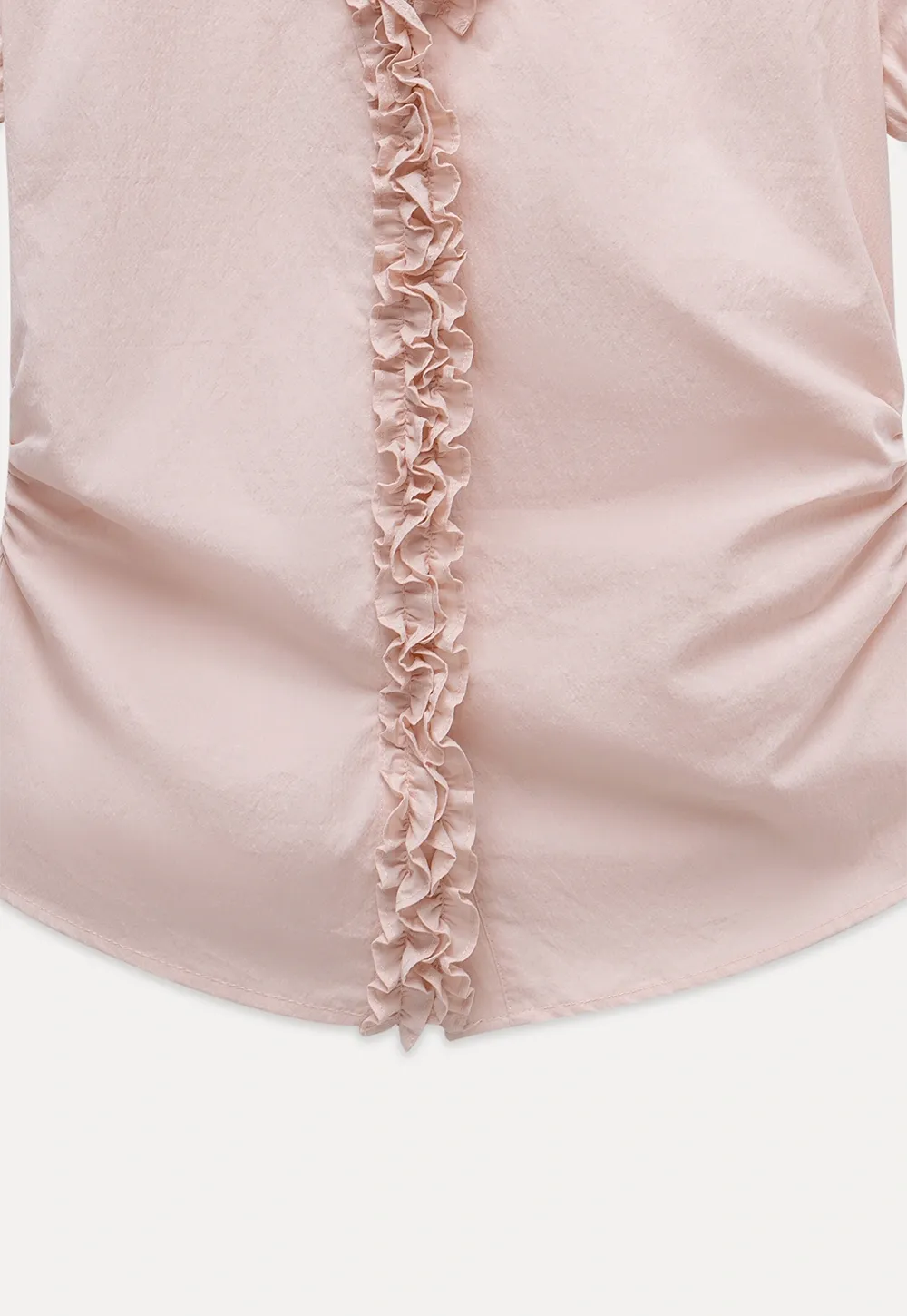 Women’s Ruffle V-Neck Puff-Sleeve Top