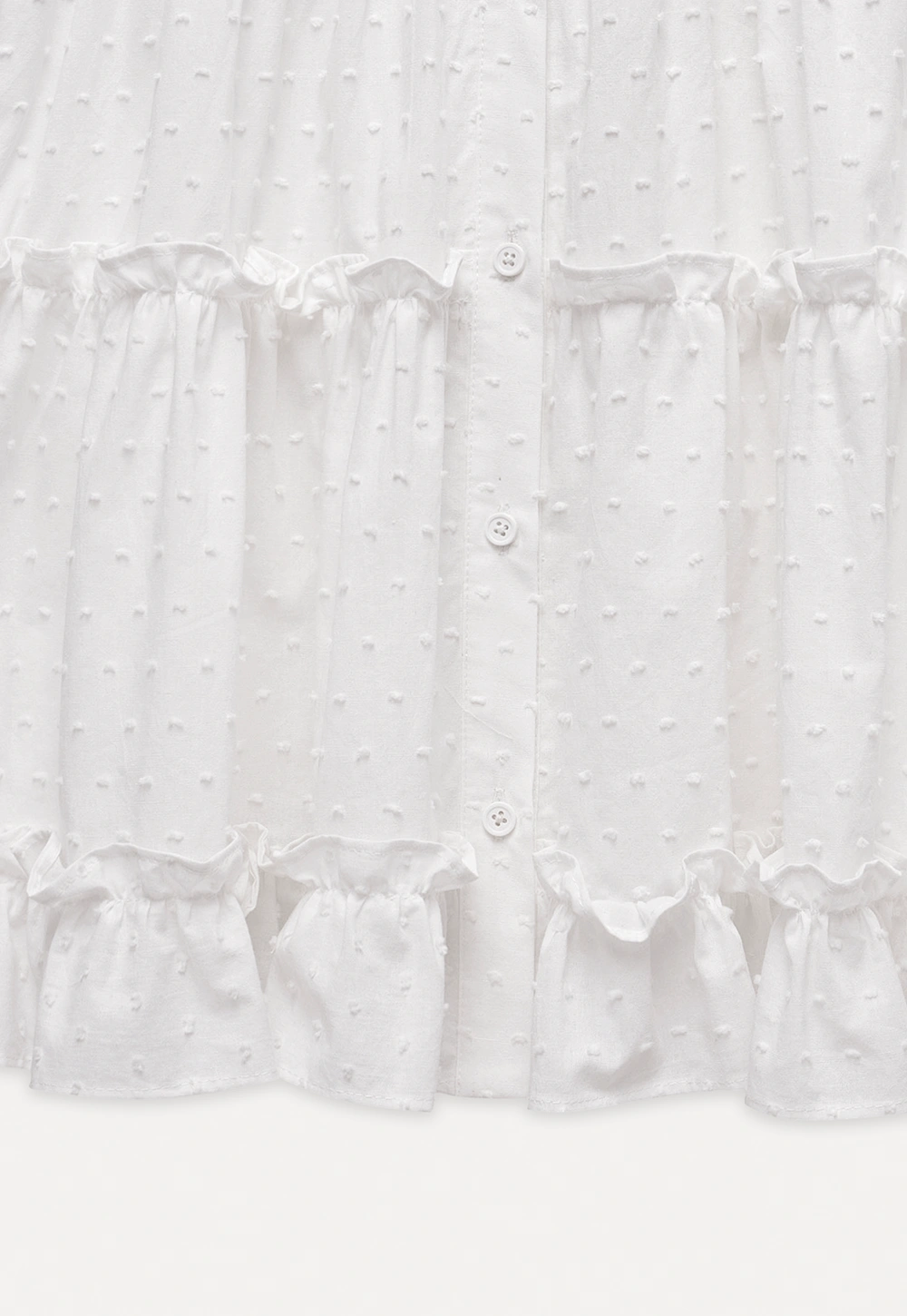 Women’s Square Neck Ruffle Babydoll Blouse