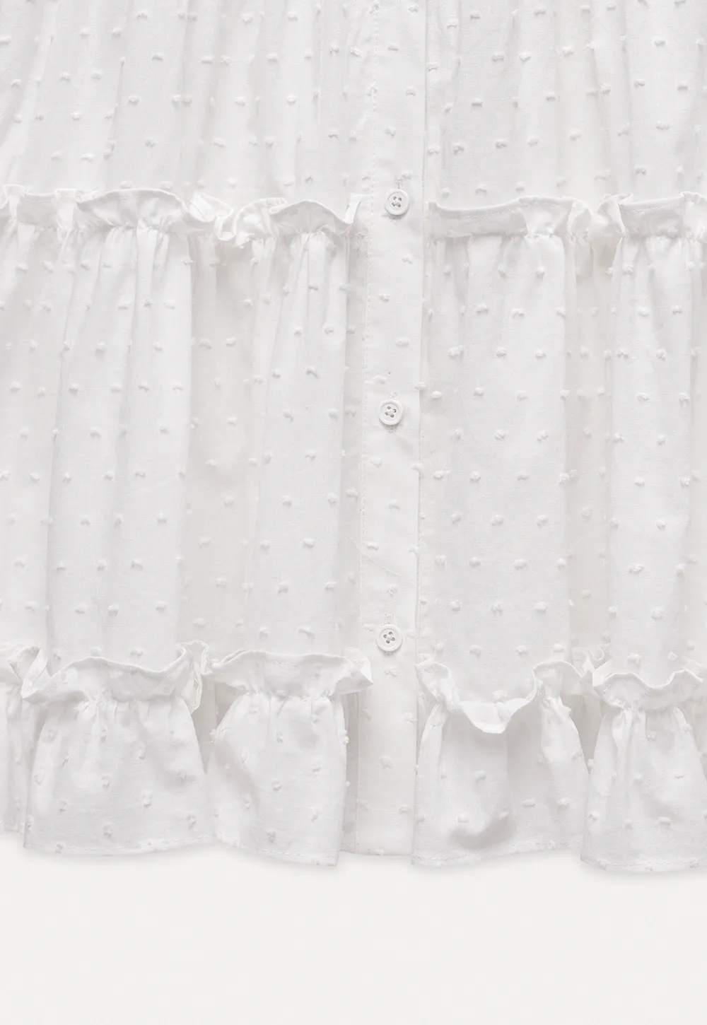 Women’s Square Neck Ruffle Babydoll Blouse