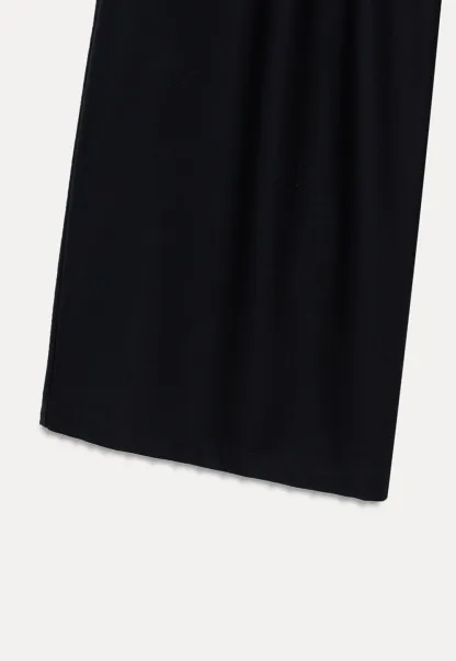 Pleated Wide-Leg Trousers
