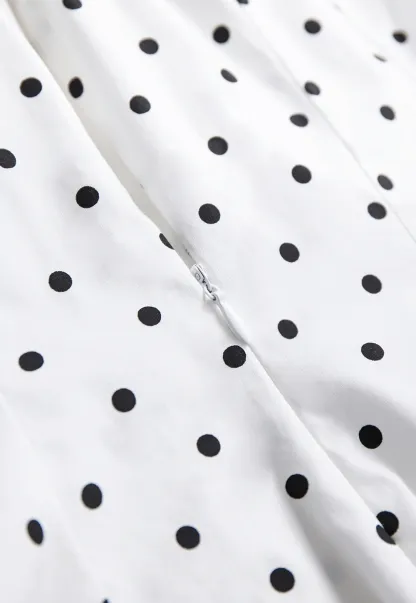 Women's Polka Dot Peplum Blouse