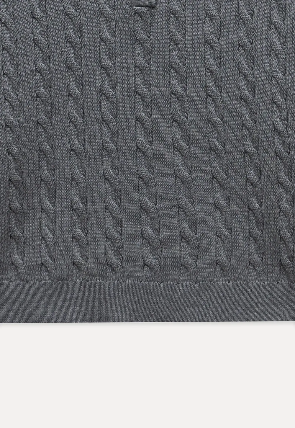 Women's Cable Knit Polo Sweater