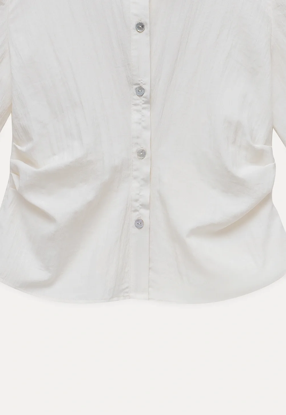 Women's Lightweight Button Down Shirt with 3/4 Sleeves