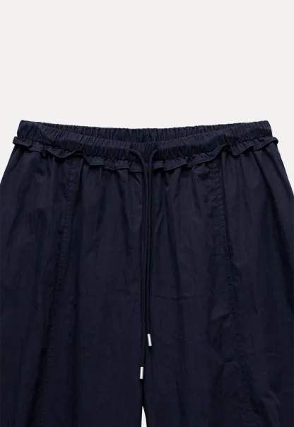 Drawstring Wide-Leg Pants