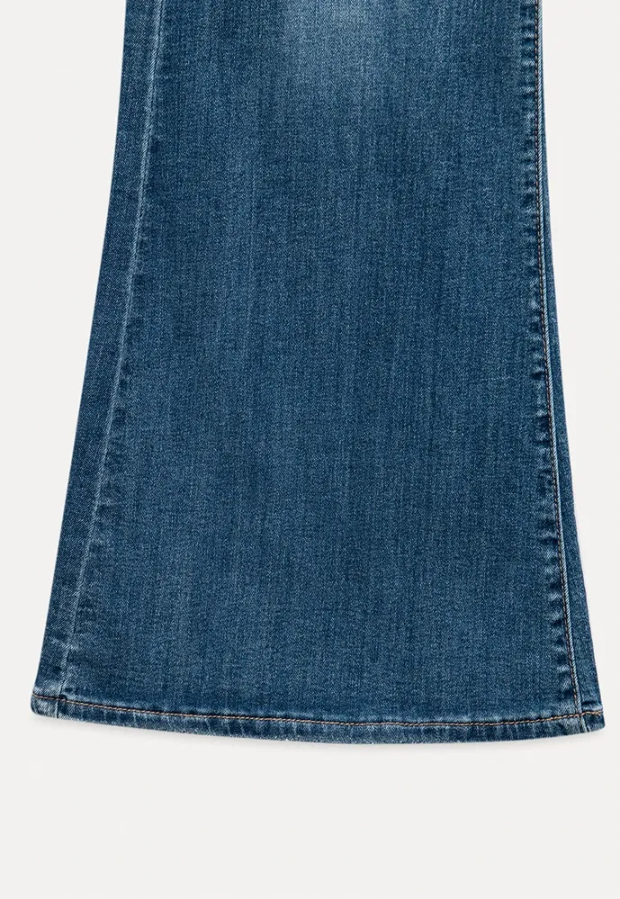 High-Waist Flared Jeans