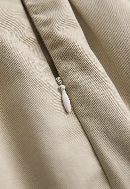 Women's A-Line High Waist Skirt with Pockets