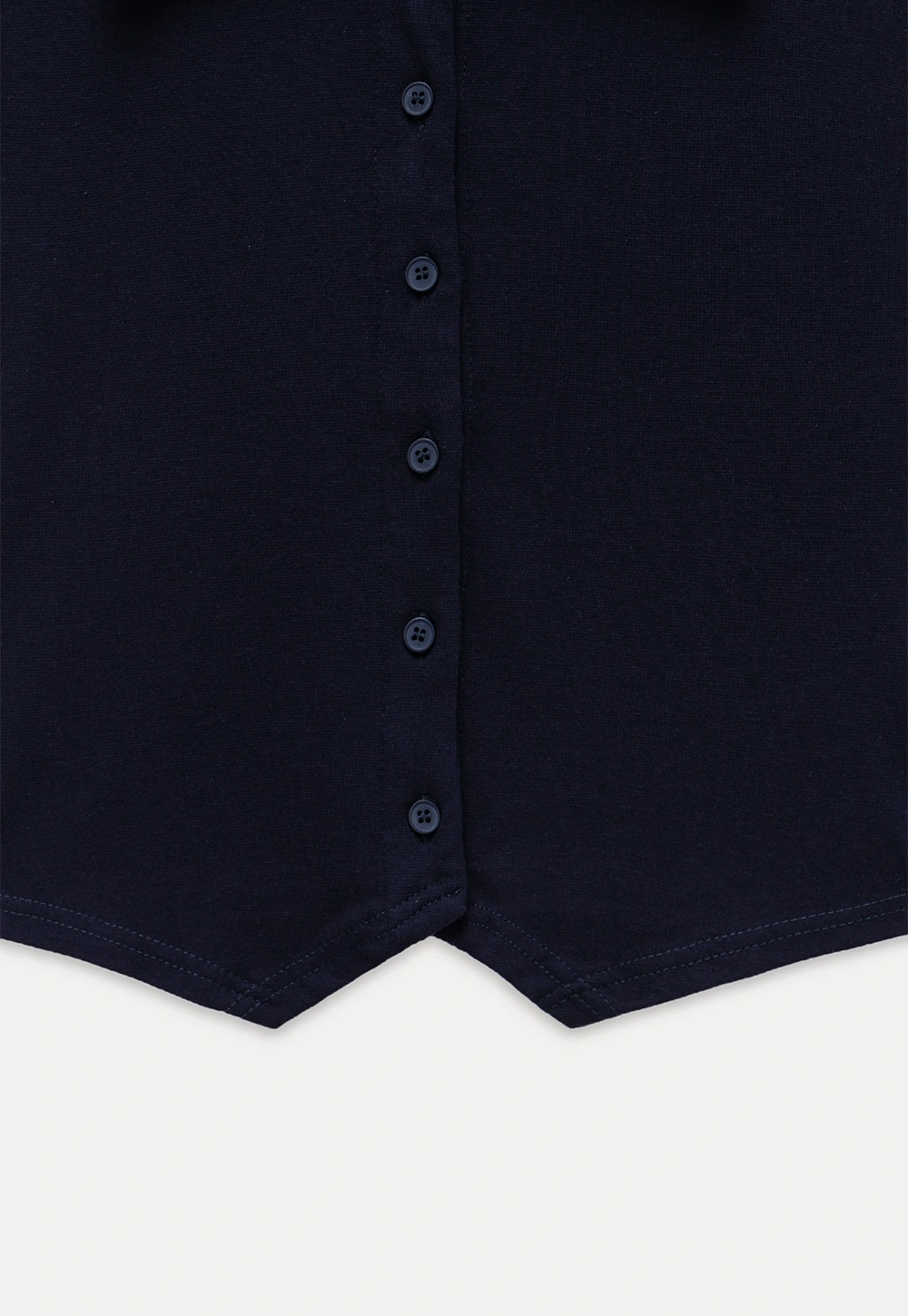 Women's Ribbed Sleeveless Polo Collar Knit Top