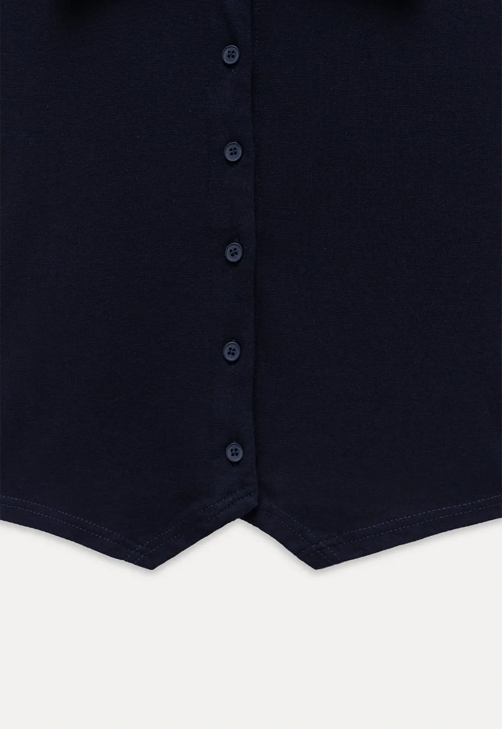 Women's Ribbed Sleeveless Polo Collar Knit Top