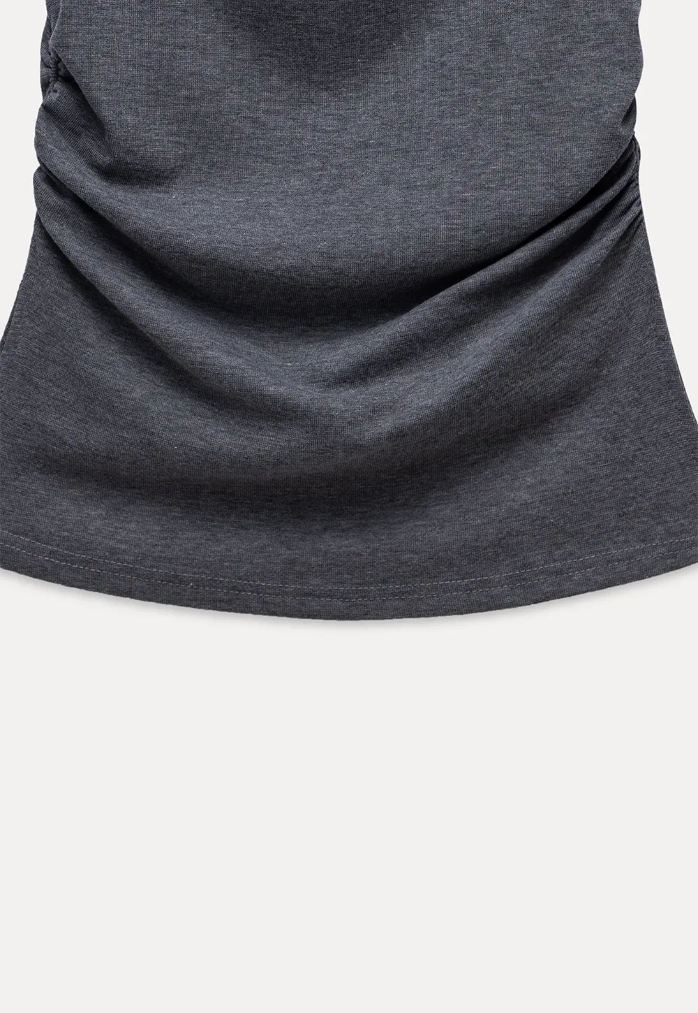 Women's Drape Back Sleeveless Ruched Tank Top