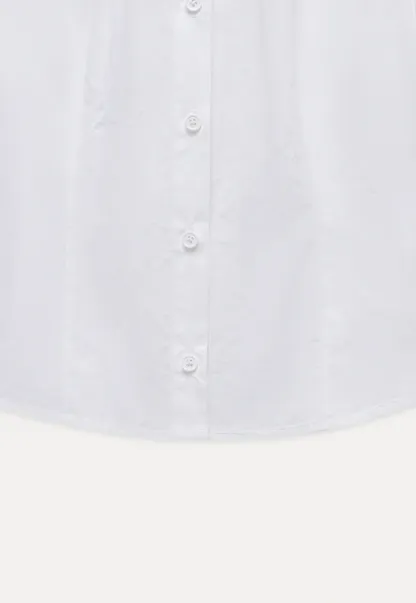 Women's Peter Pan Collar Long Sleeve Blouse