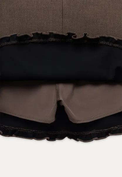 Tiered Ruffle Mini Skirt