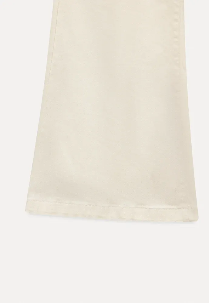 Braided-Belt Flared Jeans with Scarf Tie