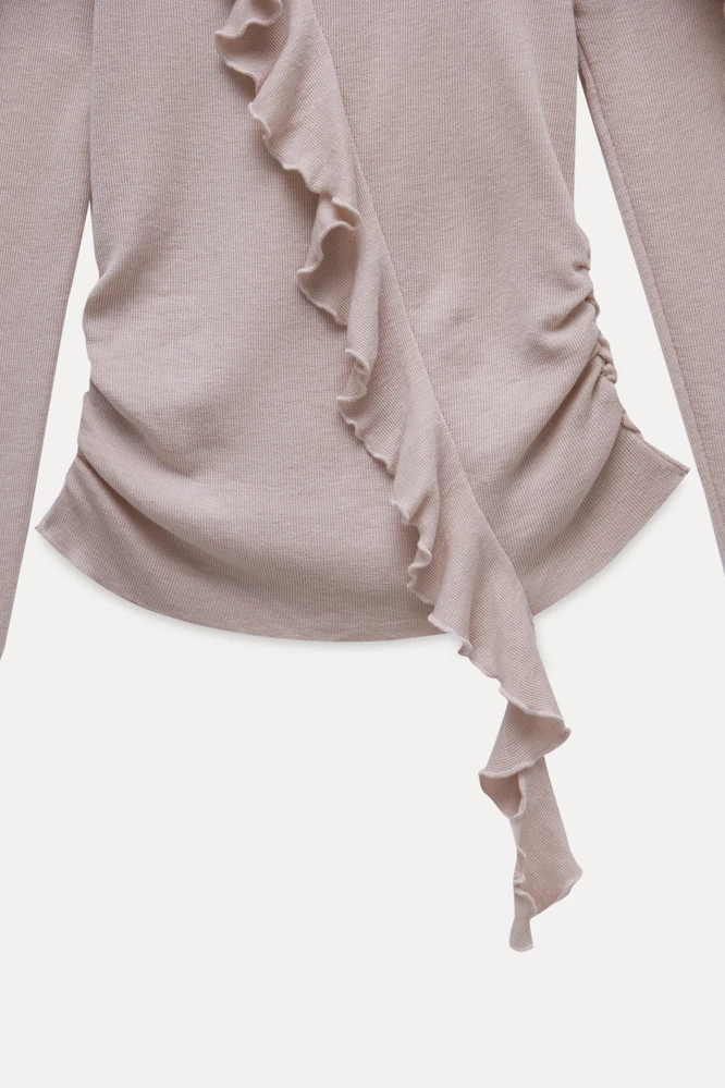 One-Shoulder Ruffle Top