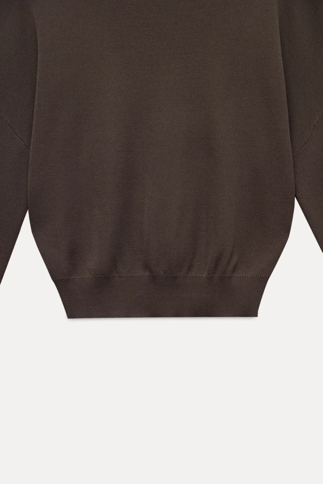 Off-Shoulder Knit Sweater