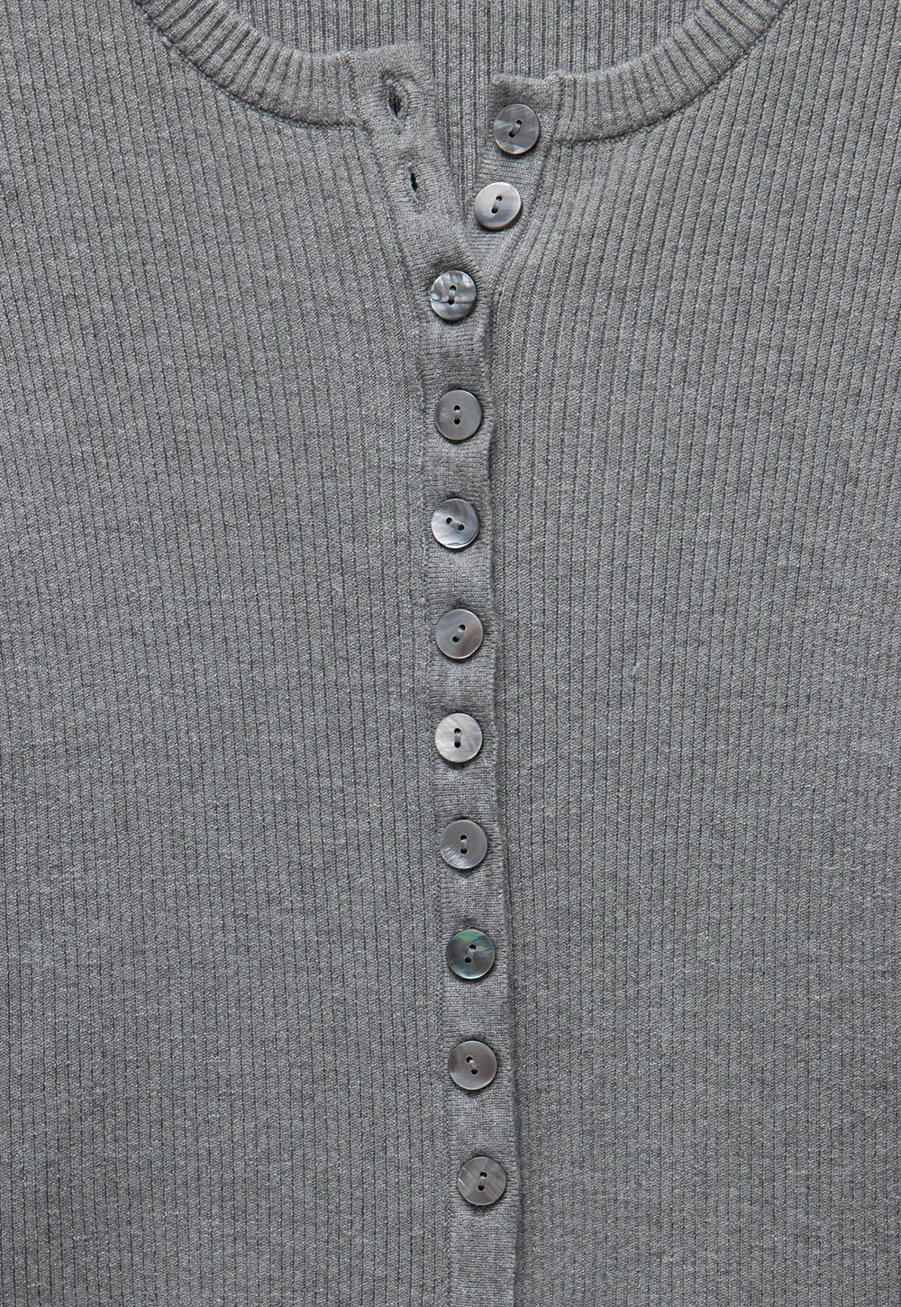 Women's Ribbed Cropped Cardigan