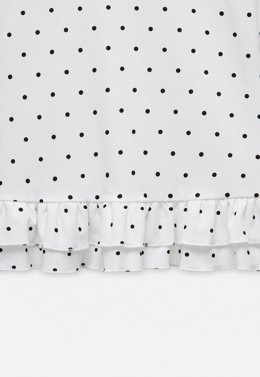 Women's Ruffled Hem Long Sleeve Tee