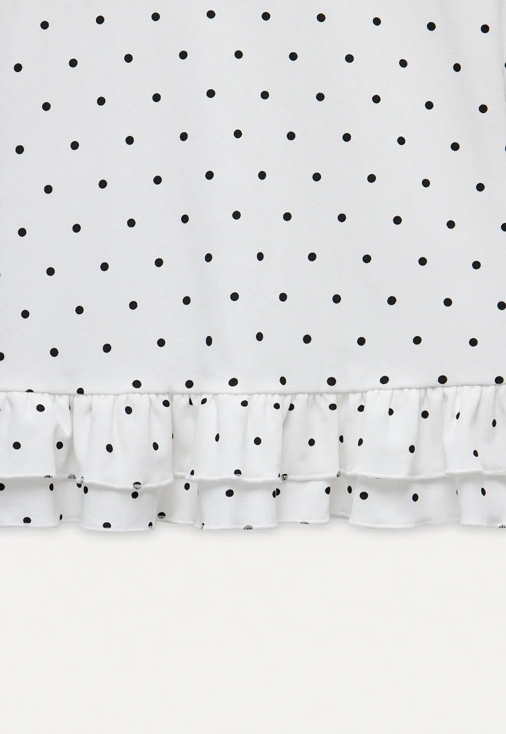 Women's Ruffled Hem Long Sleeve Tee