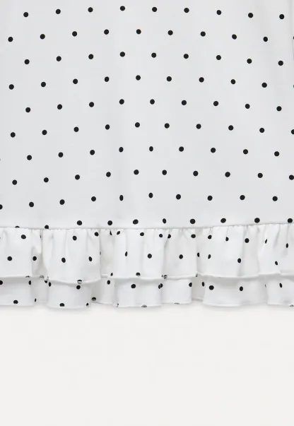 Women's Ruffled Hem Long Sleeve Tee