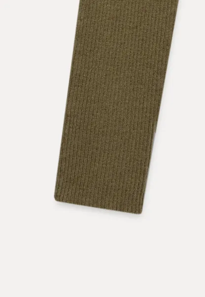 Womens Asymmetric Neck Ribbed Knit Long Sleeve Top