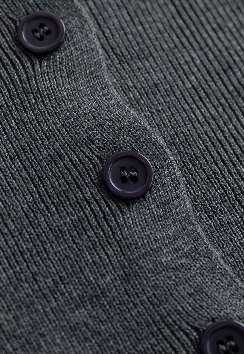 Long Sleeve Knit Top with Button Collar