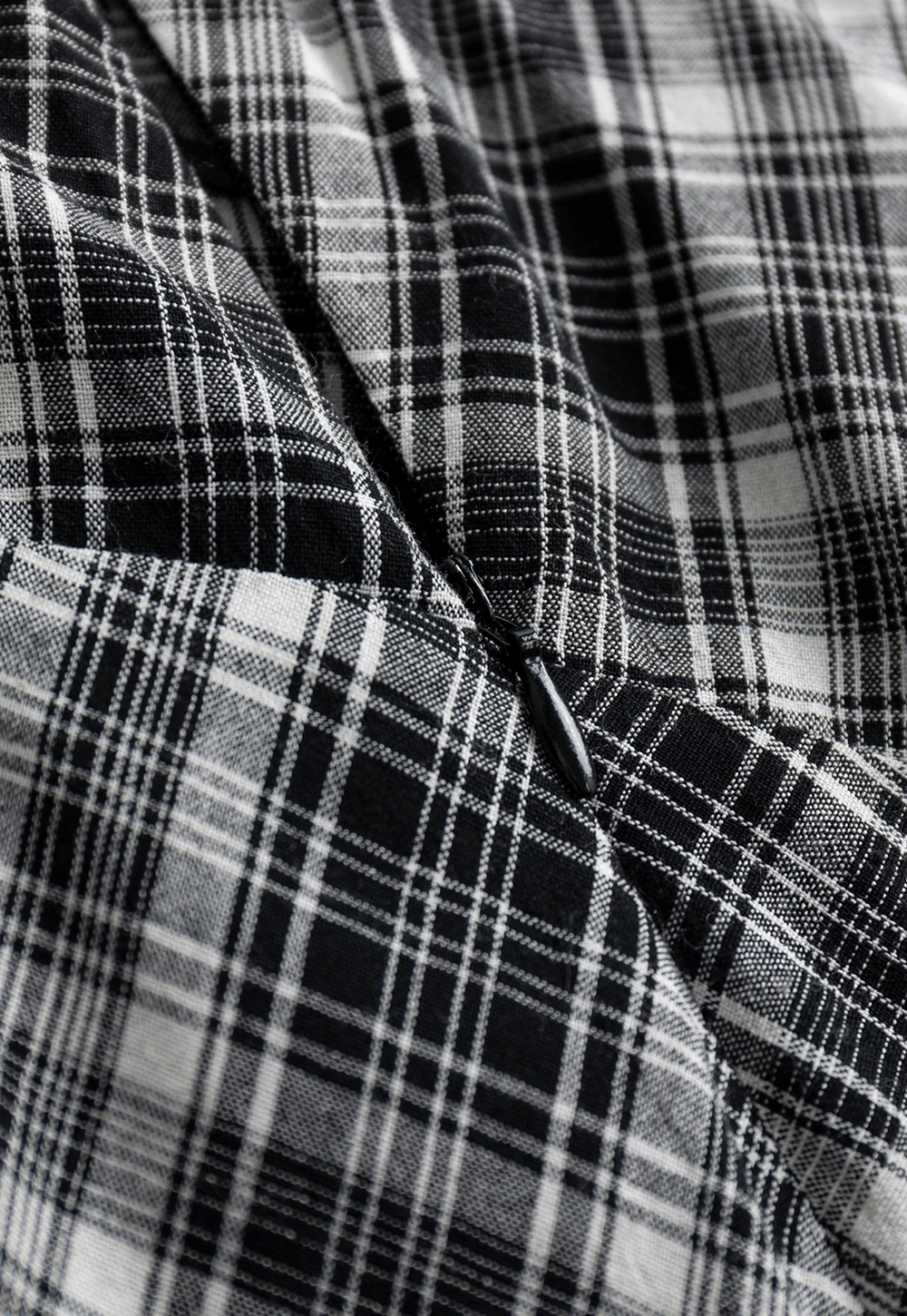 High Waist Tartan Flared Skirt Vintage Style