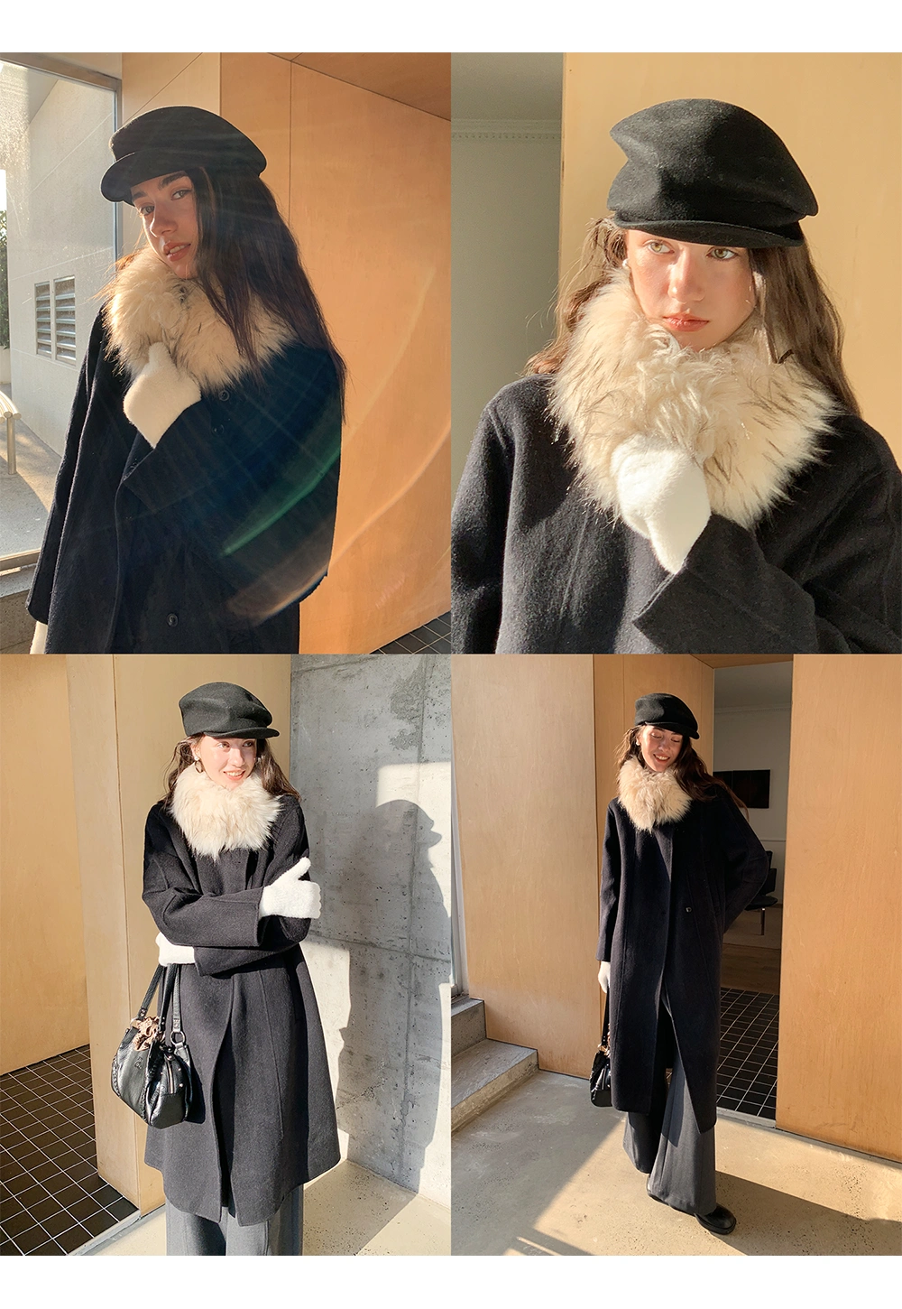 Cozy Maillard Vibes Fur Collar Scarf