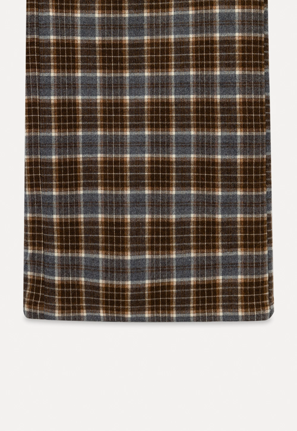 Womens Plaid Wide Leg Drawstring Pants