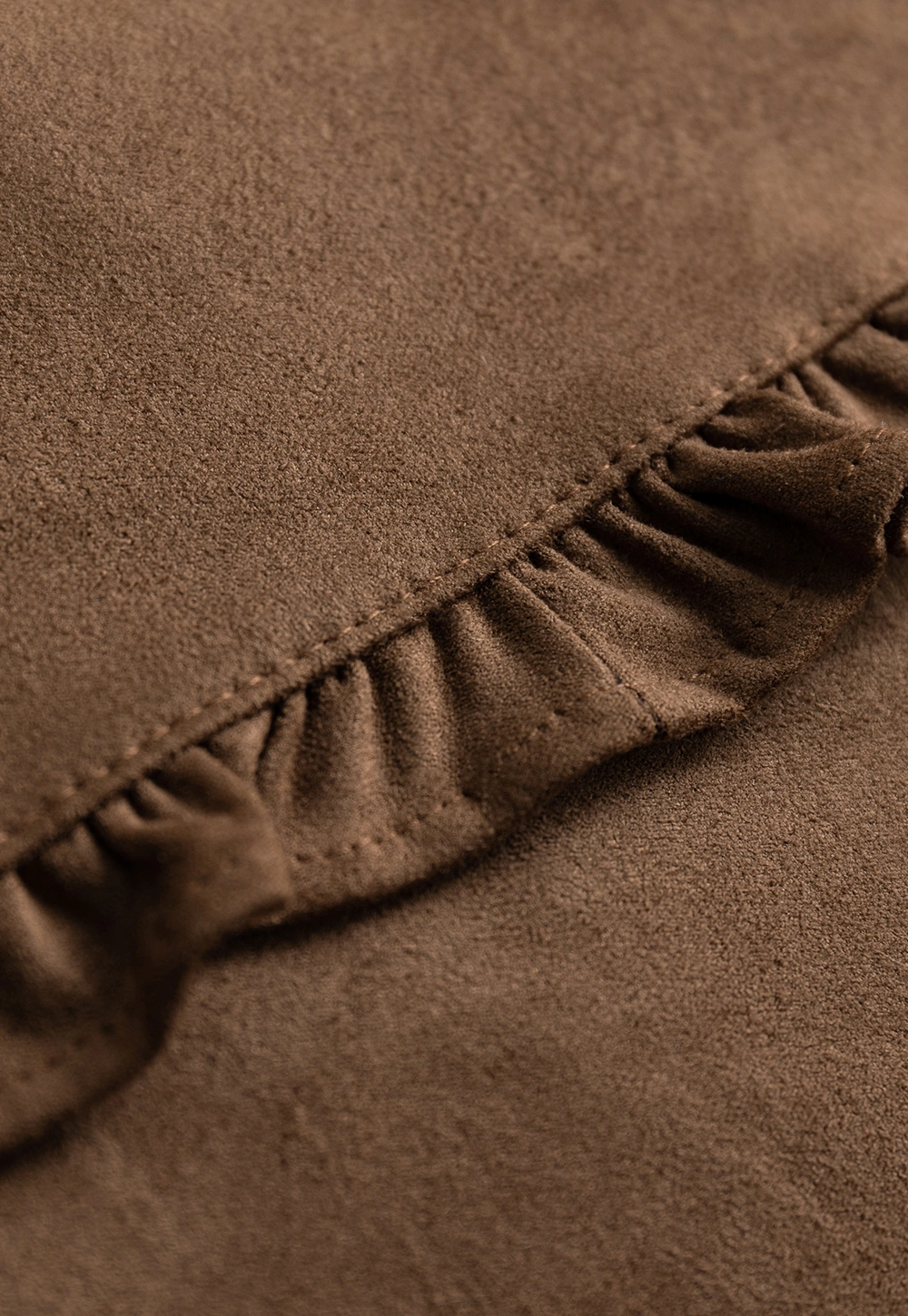 Ruffle Hem A-Line Mini Skirt