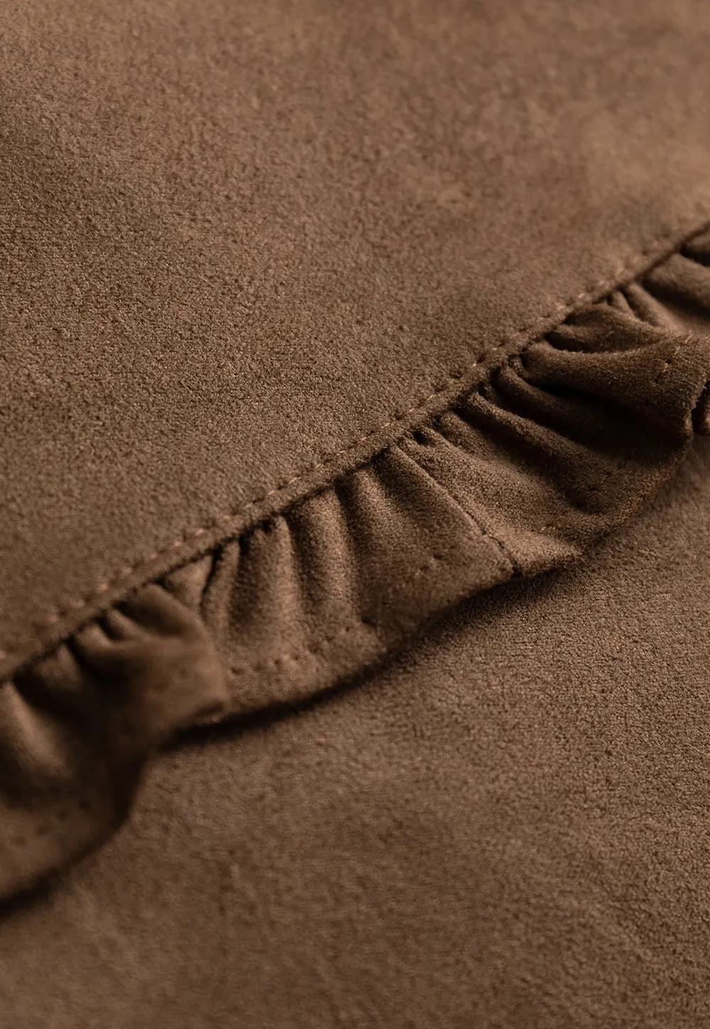 Ruffle Hem A-Line Mini Skirt