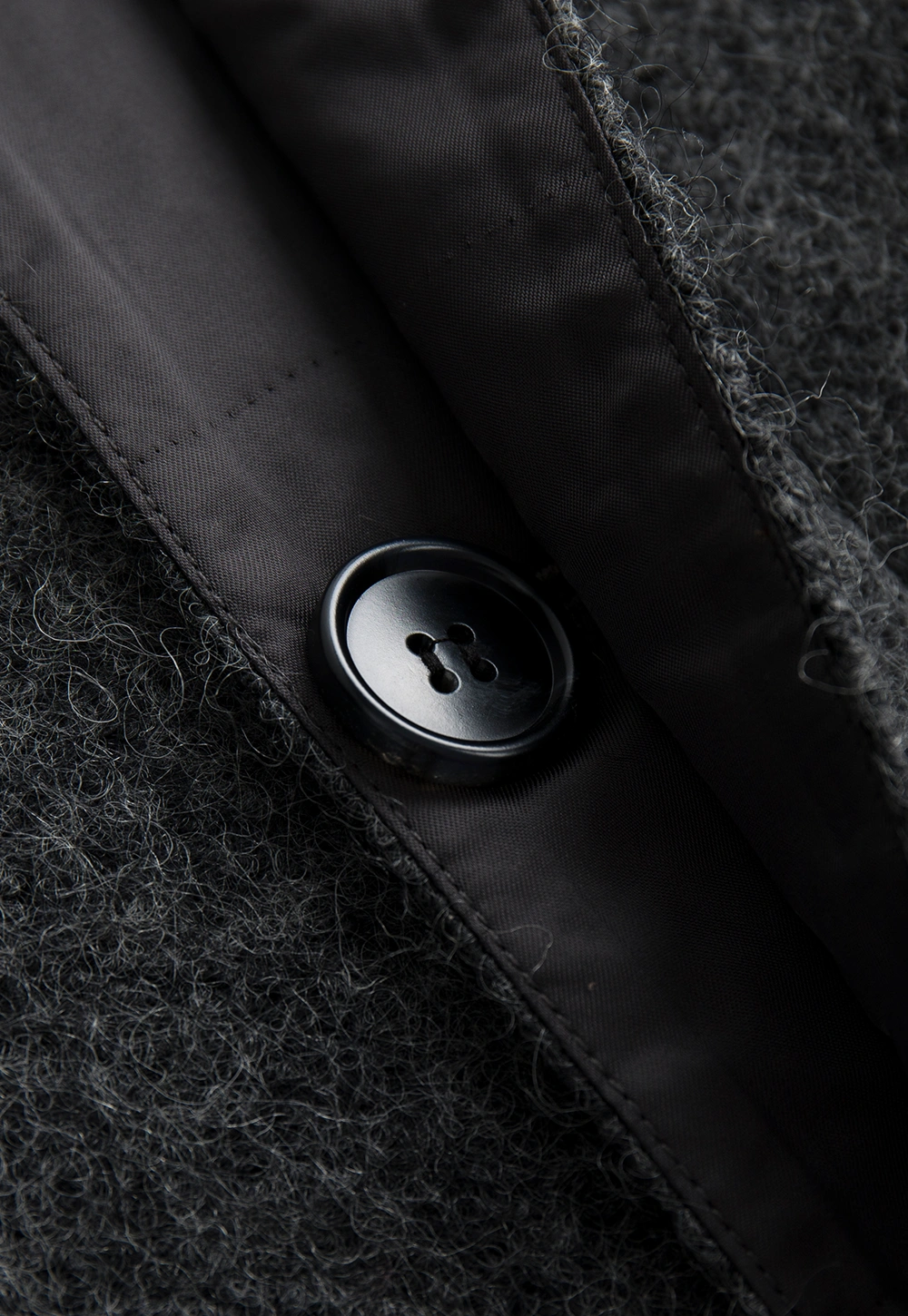 Women Cozy Faux Fur Lapel Wool Coat