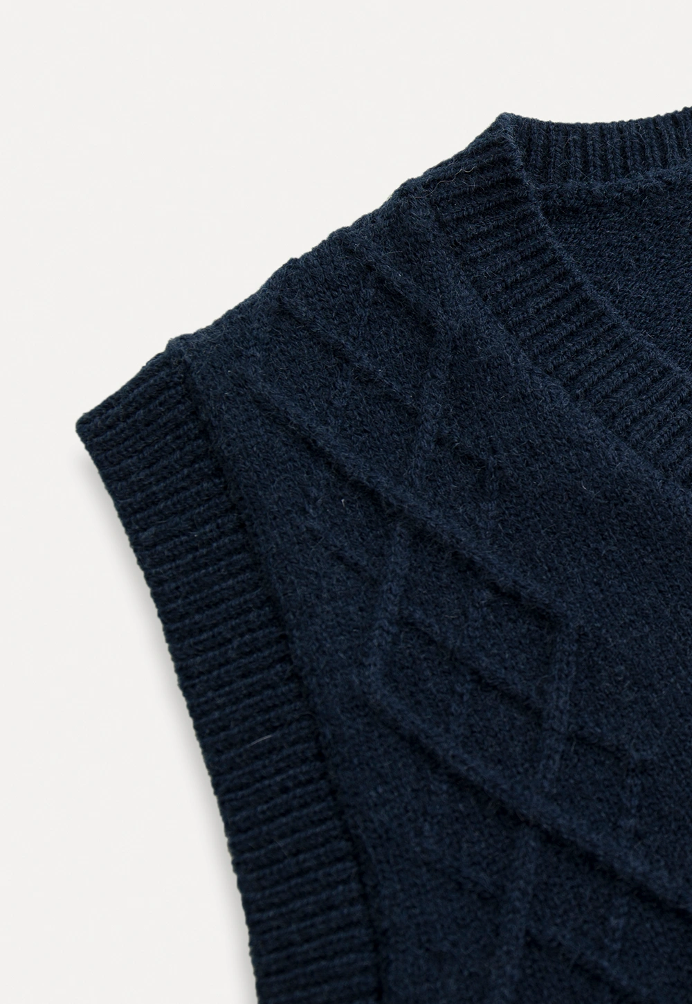 Women Vintage V Neck Knit Sleeveless Sweater