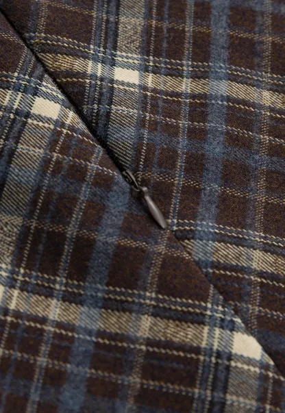 Women Vintage Check Short Skirt