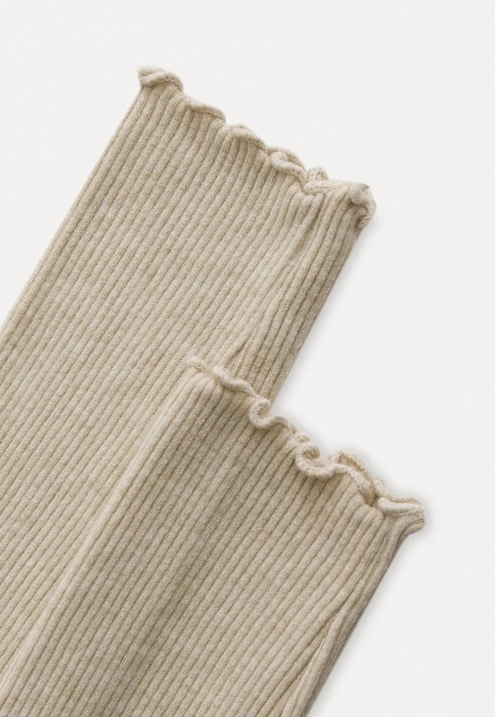 Lace Trim Ribbed Knit Top