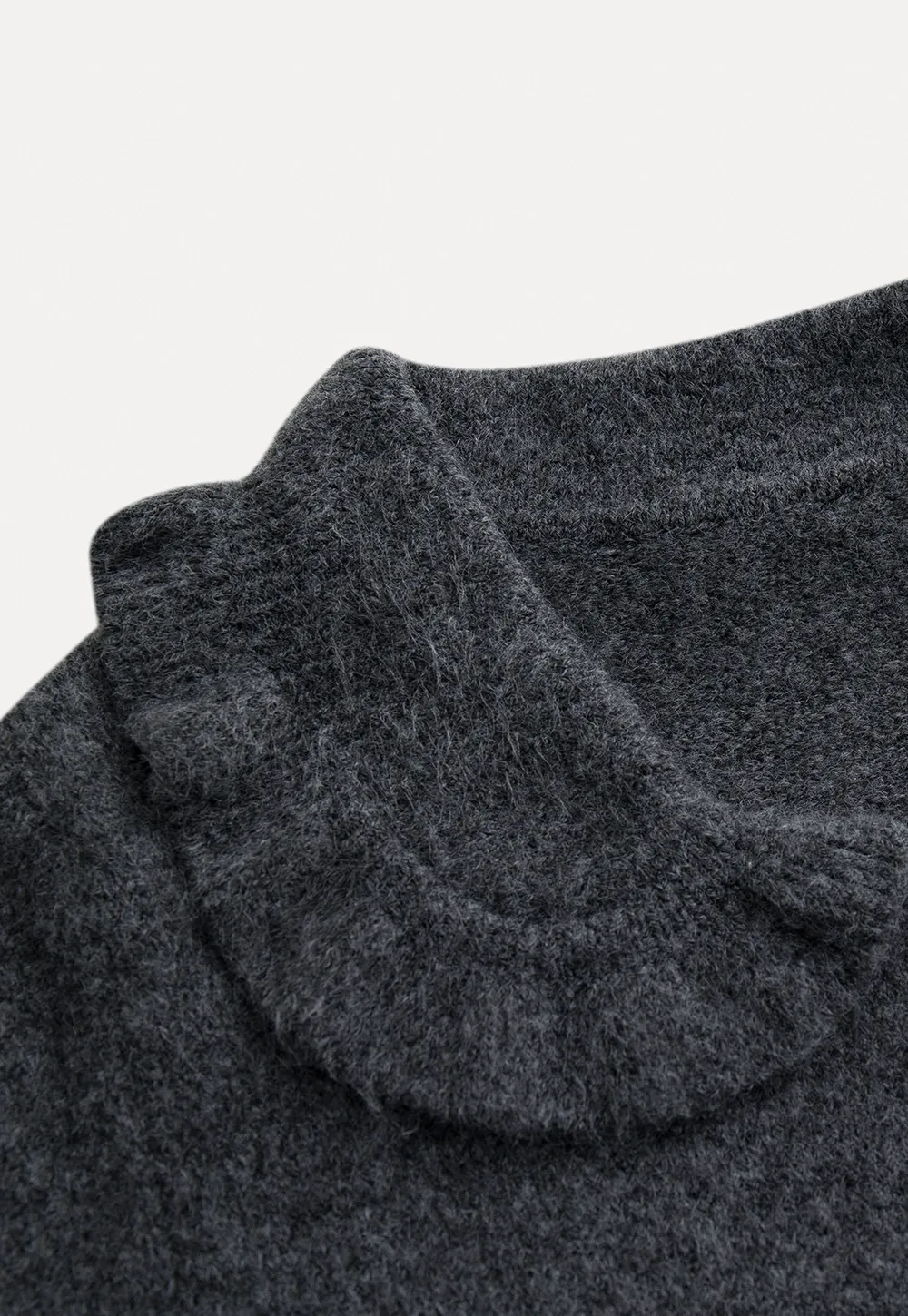 Vintage Ruffle Trim Short Knit Cardigan