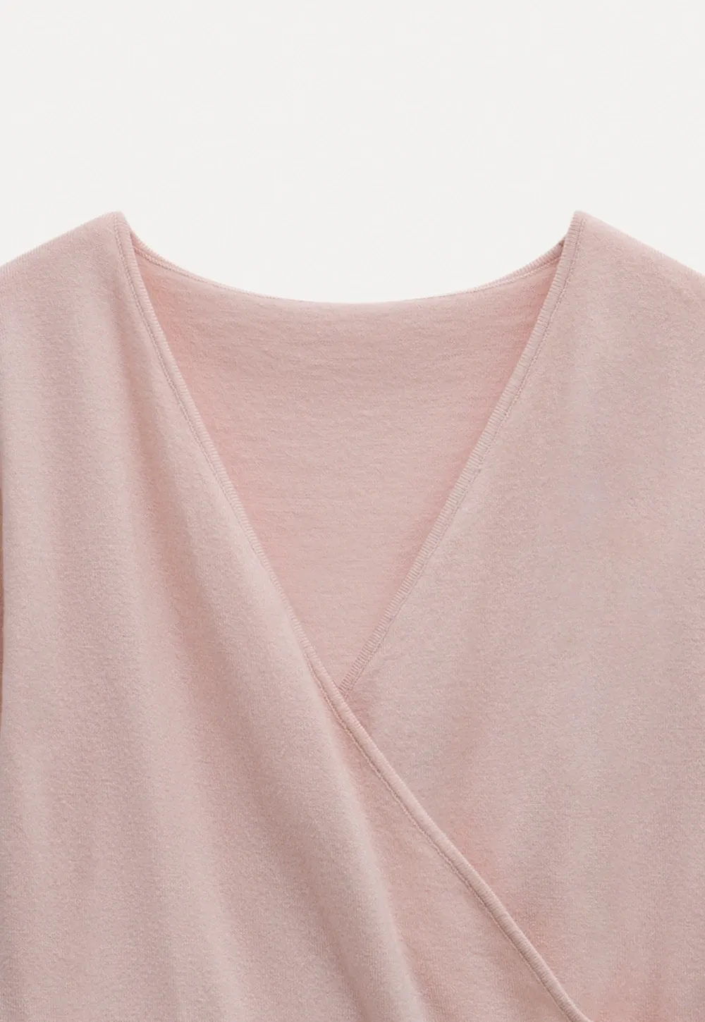 V Neck Wrap Knit Top and Sleeveless Vest Set